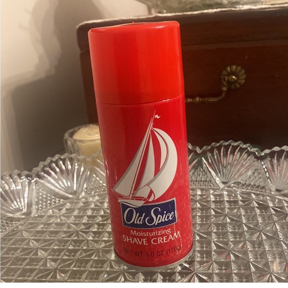 Old Spice VTG Moisturizing Shaving Cream 1994 Original Formula Shulton Red OS